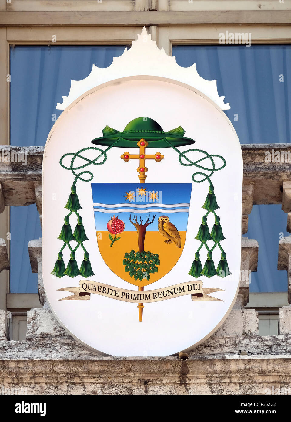 Stemma di Gianmarco Busca vescovo di Mantova, Italia Foto Stock