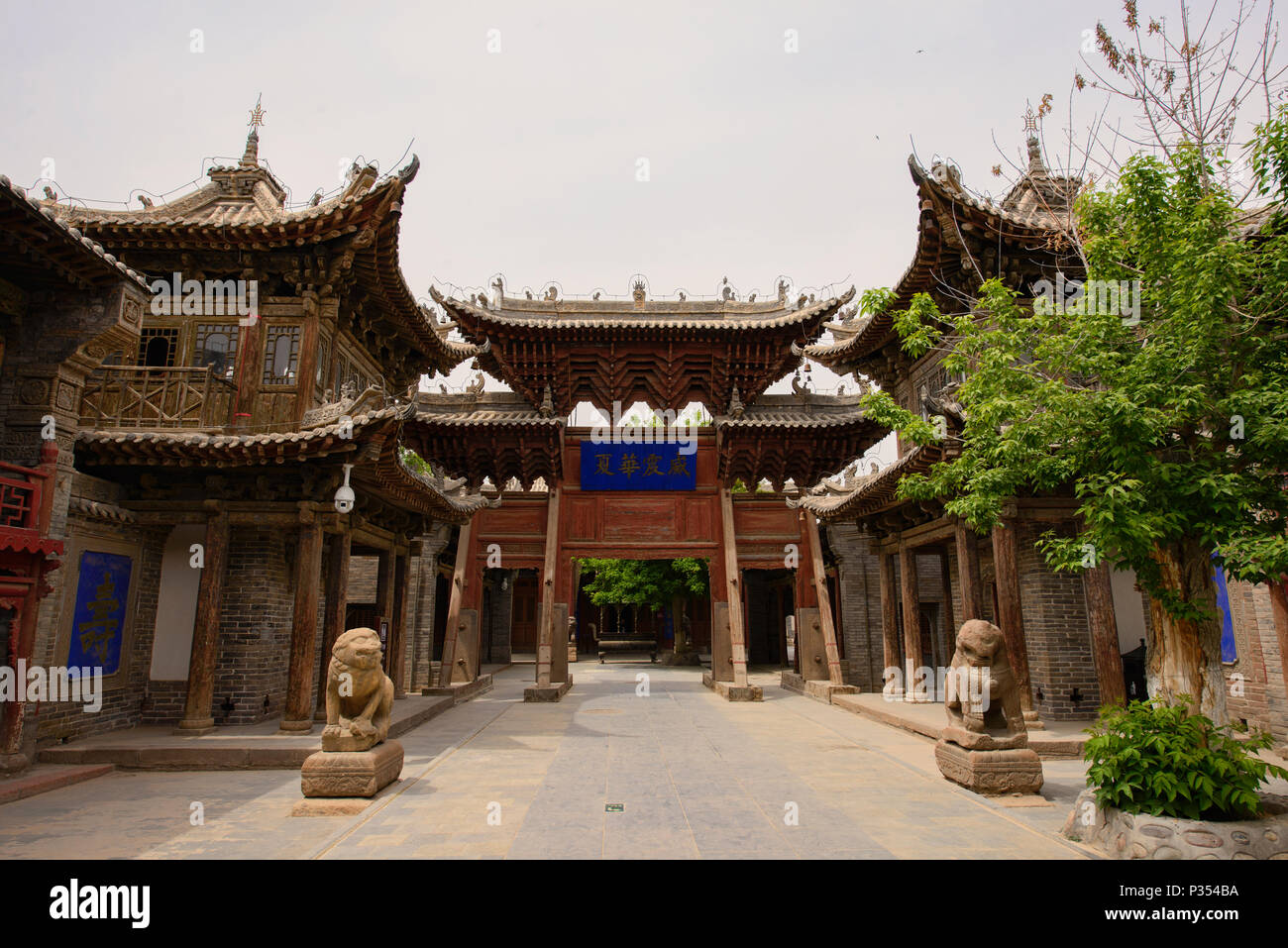 La Shanxi Guild al tempio Dafo, risalente al 1100, Zhangye, Gansu, Cina Foto Stock