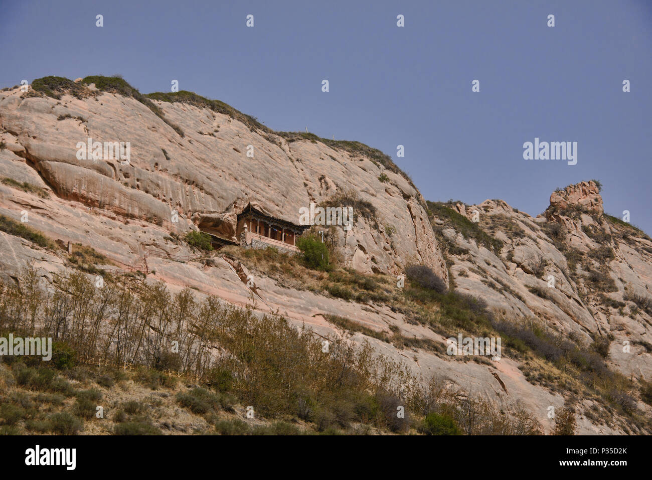 Il Mati Si templi della scogliera, Zhangye, Gansu, Cina Foto Stock