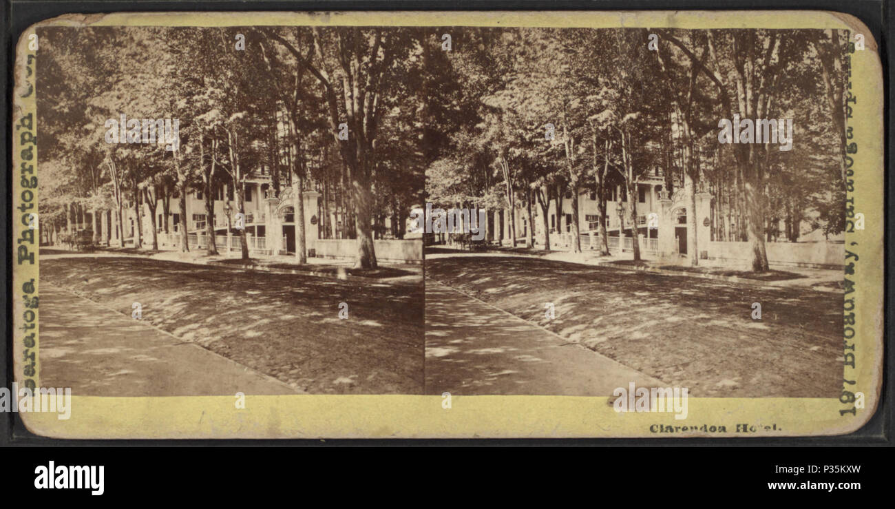 68 The Clarendon Hotel, da Saratoga Fotografia Co. Foto Stock