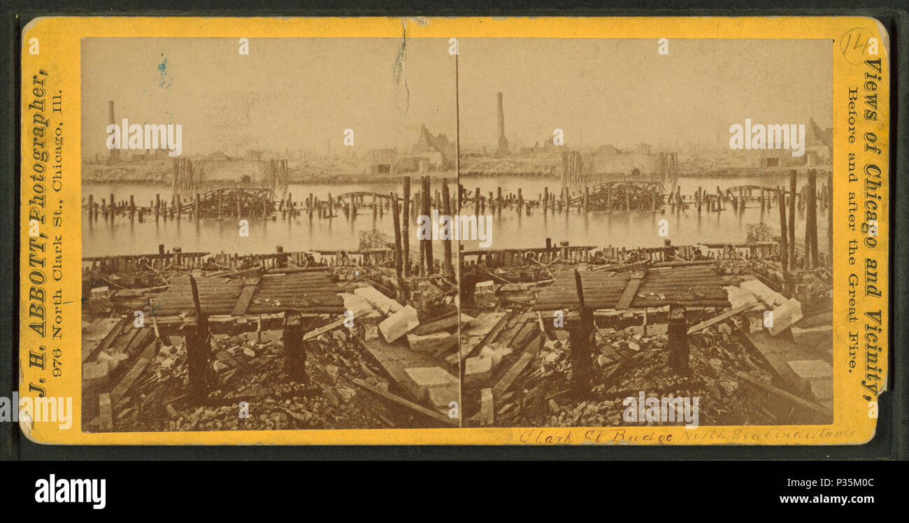 68 Clark Street Bridge, da J. H. Abbott Foto Stock