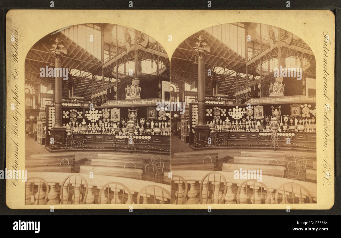 . [...] Edificio, dai principali? Avenue, cercando S.W. Titolo alternativo: Königl. Porzellan Fabbricazione, Berlino. Copertura: 1876. Fonte Imprint: Philadelphia : Centennial Photographic Co., 1876.. Elemento digitale pubblicata 9-15-2005; aggiornato 5-18-2009. 7 (...) edificio dal viale principale, cercando S.W, da Centennial Photographic Co. Foto Stock