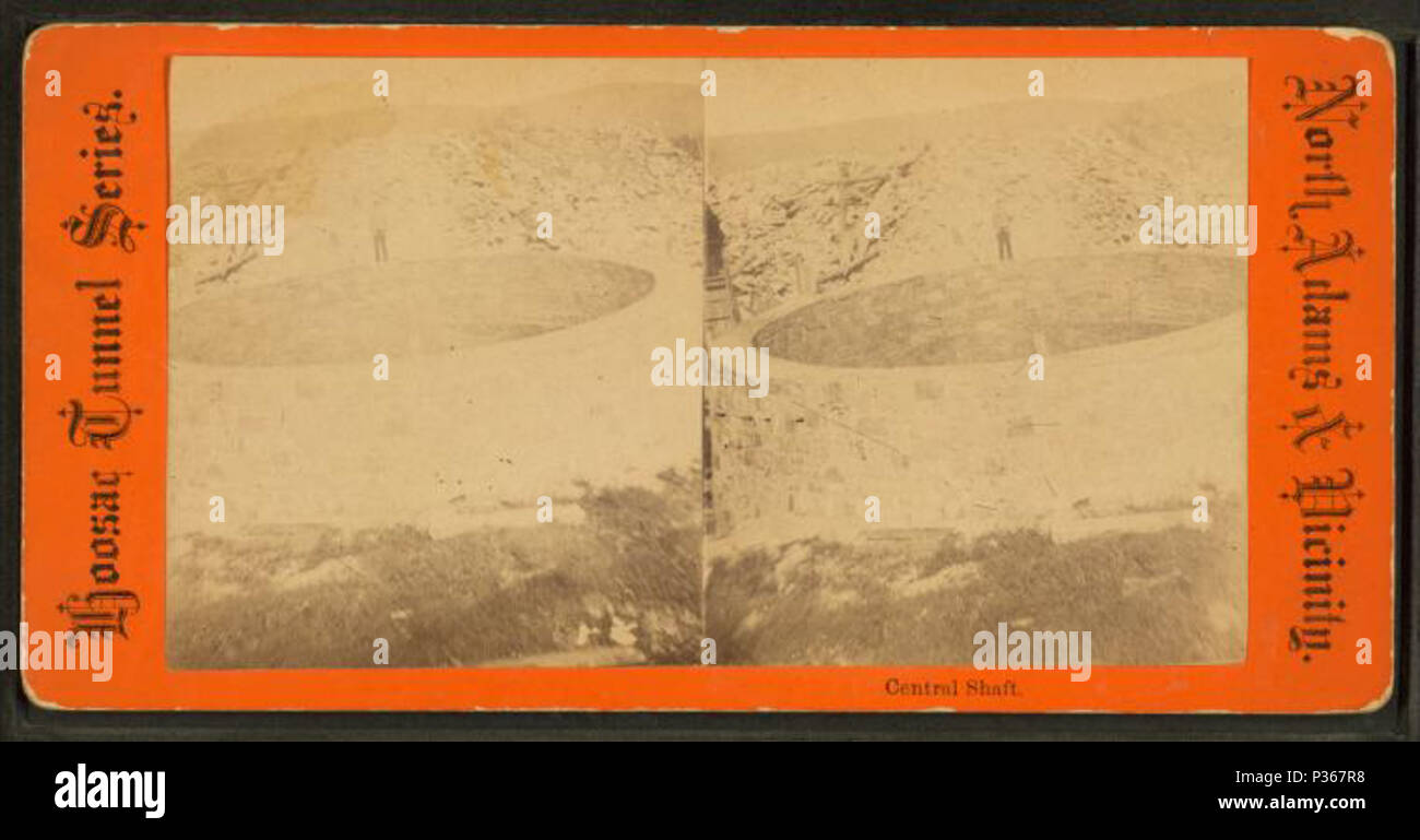 . Albero centrale. Titolo alternativo: North Adams & Vicinanze. Tunnel Hoosac serie. Copertura: 1865?-1885. Fonte Imprint: 1865?-1885. Elemento digitale pubblicata 8-31-2005; aggiornato 2-12-2009. 60 albero centrale, da Robert N. Dennis raccolta di vista stereoscopica Foto Stock