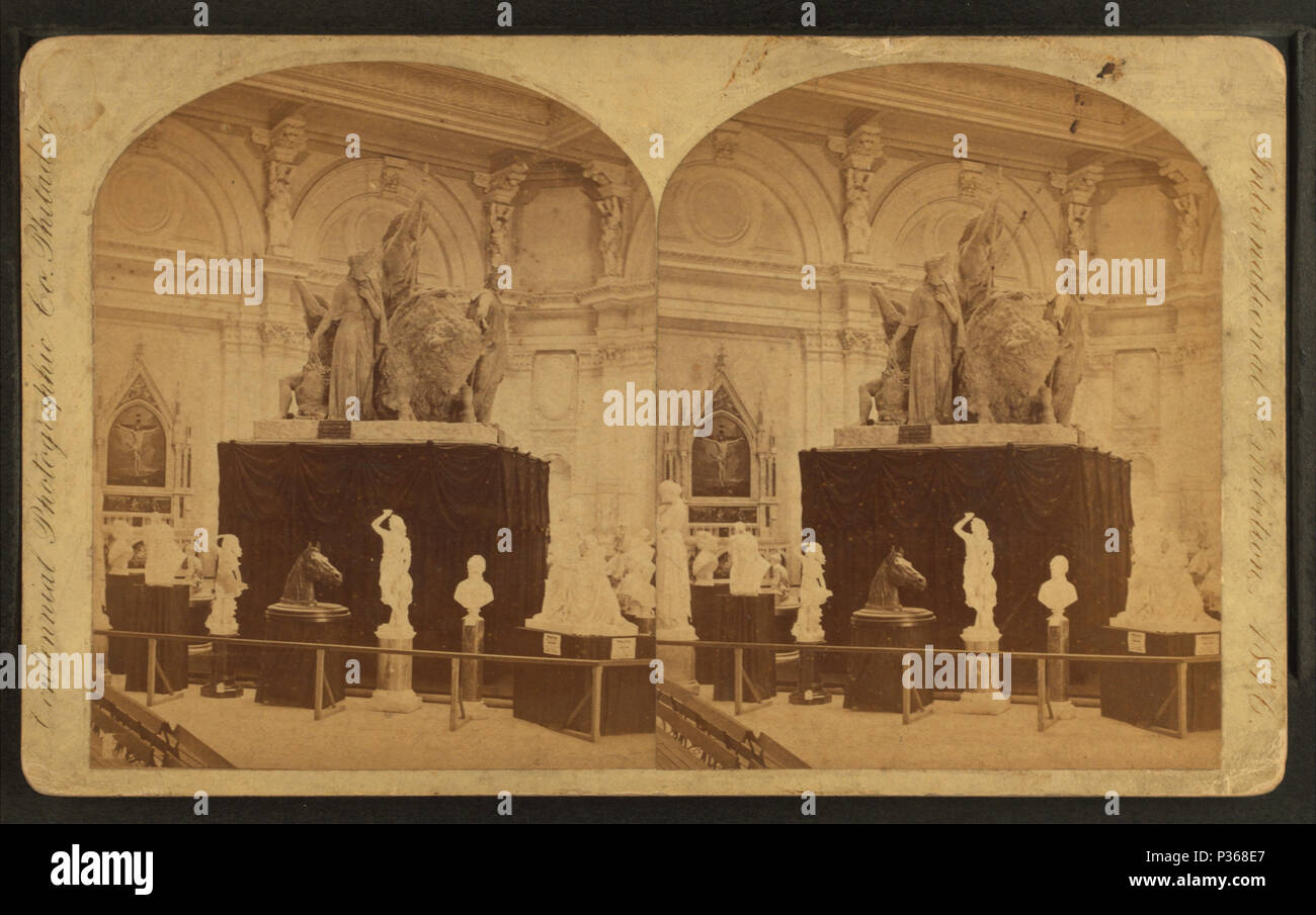 8 (gruppo scultoreo) "Stati Uniti dirigendo il proseguimento del corso di America.", da Centennial Photographic Co. 2 Foto Stock