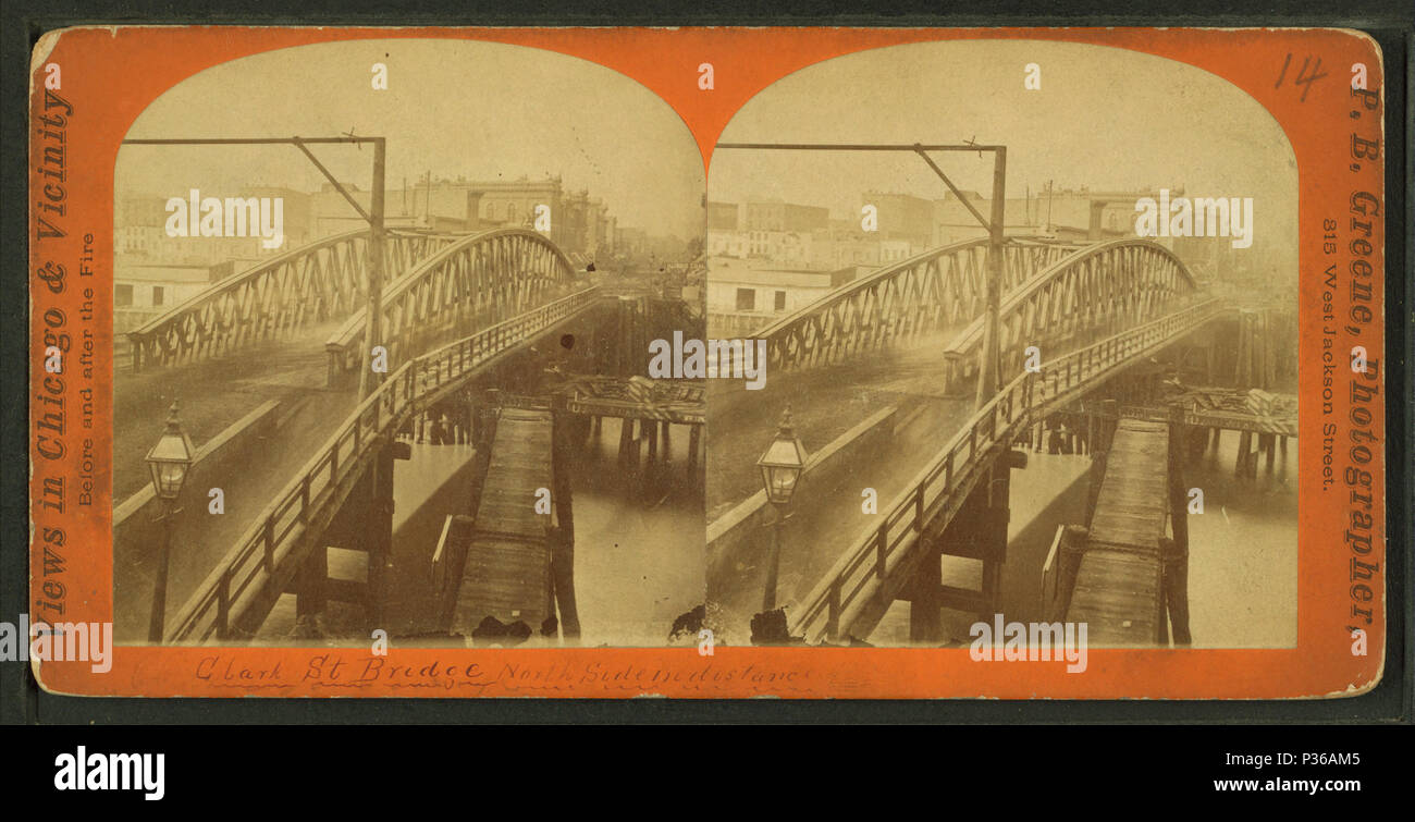 68 Clark Street Bridge, da P. B. Greene Foto Stock