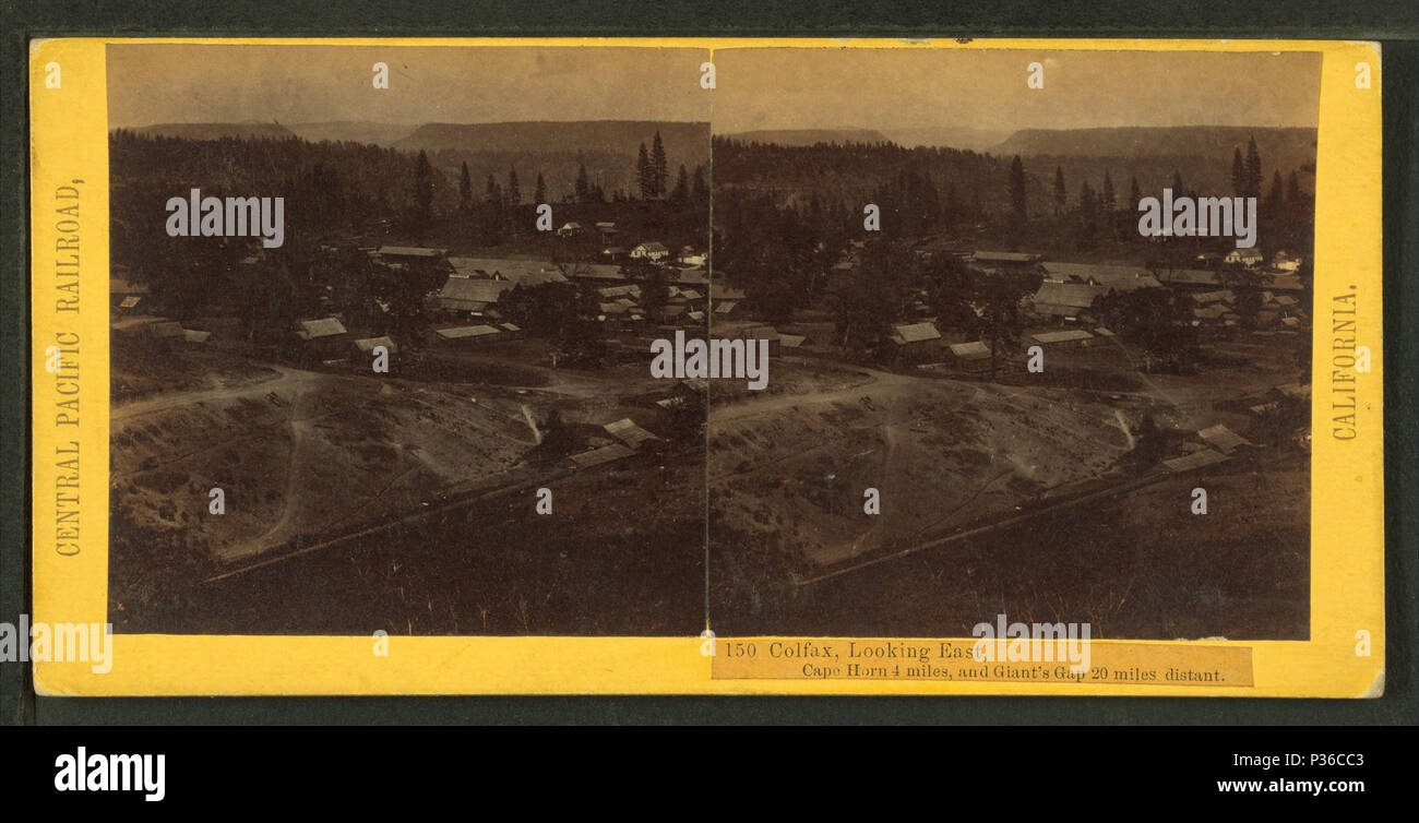 71 Colfax, guardando verso est. Capo Horn 4 miglia, Giant's intercapedine 20 miglia lontano da Hart, Alfred A., 1816-1908 Foto Stock