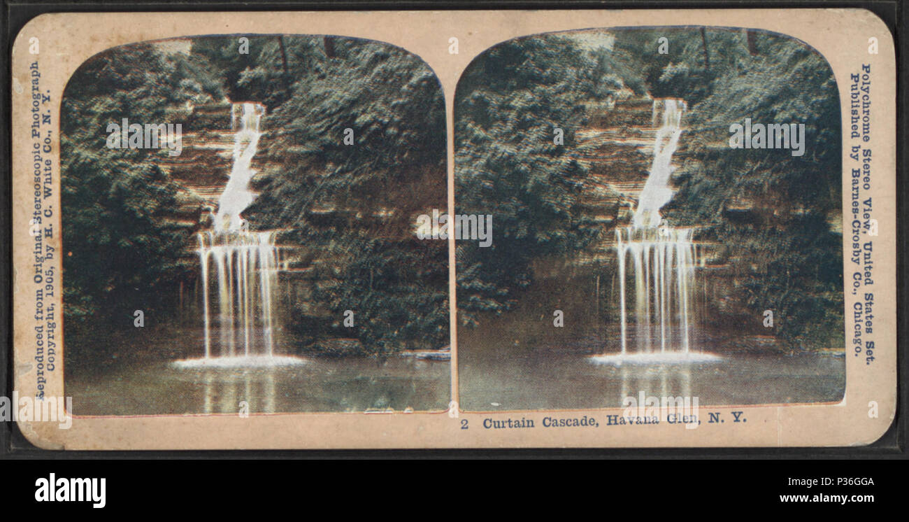81 tenda a cascata, Havana Glen, N. Y., da Barnes-Crosby Co. Foto Stock