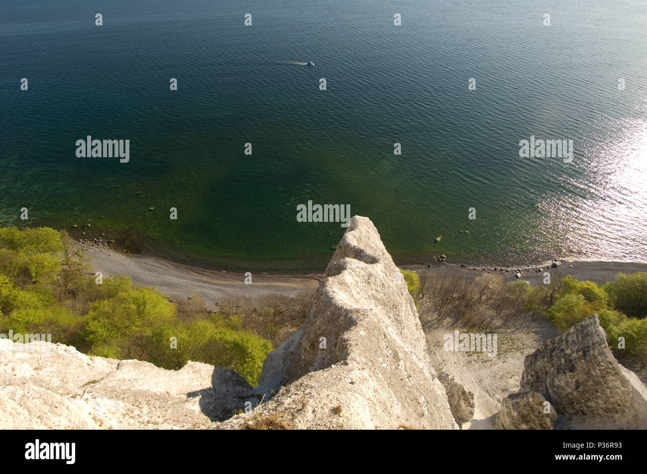 Sassnitz, Germania, vista dal punto di vista Victoria vista del Mar Baltico Foto Stock