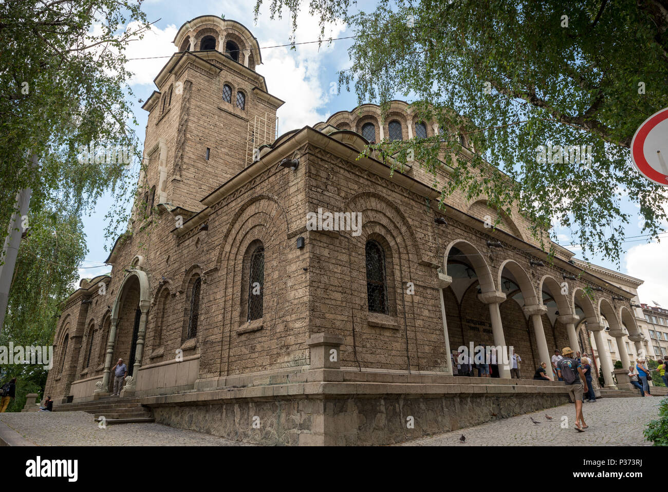 SOFIA, BULGARIA - 7 giugno 2018: San Nedelya Chiesa è una chiesa ortodossa orientale di Sofia, la capitale della Bulgaria, una cattedrale del vescovado di Sofia Foto Stock