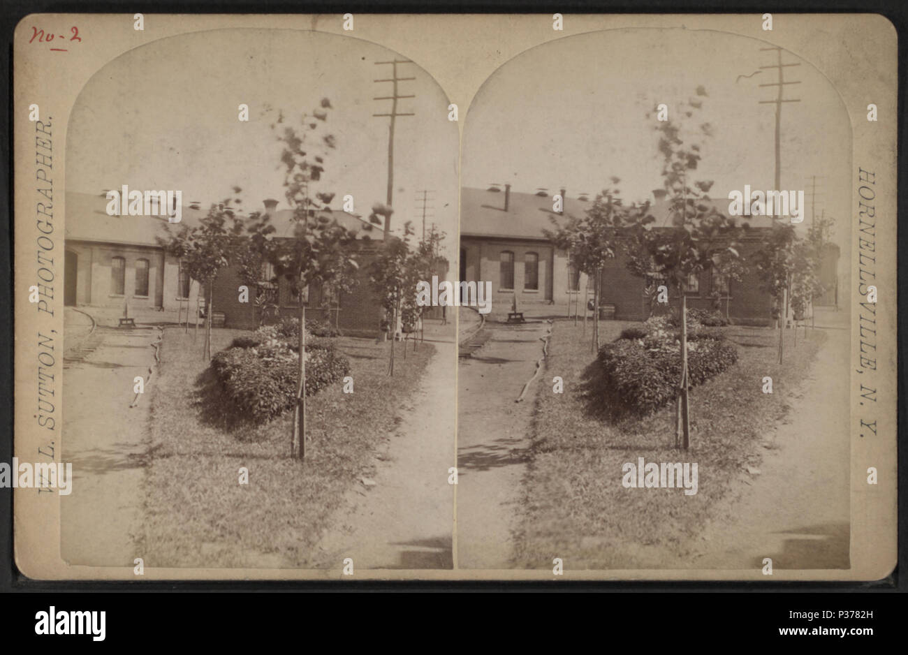 . Erie Railroad yard. Copertura: [1869?-1880?]. Elemento digitale pubblicata 6-14-2006; aggiornato 2-11-2009. 98 Erie Railroad yard, da W. L. Sutton Foto Stock