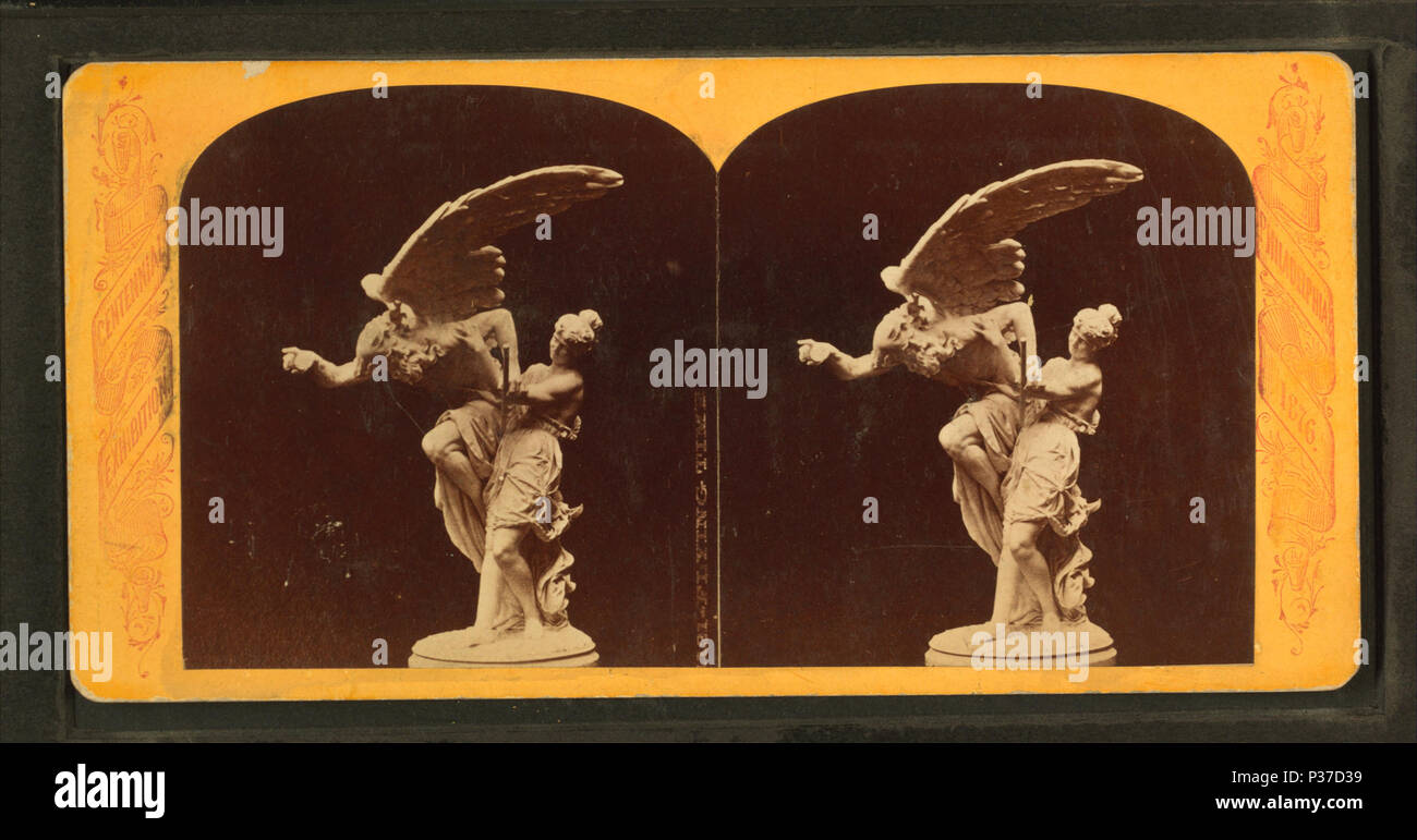 107 tempo di volo. (Italiano statua.), da Robert N. Dennis raccolta di vista stereoscopica Foto Stock