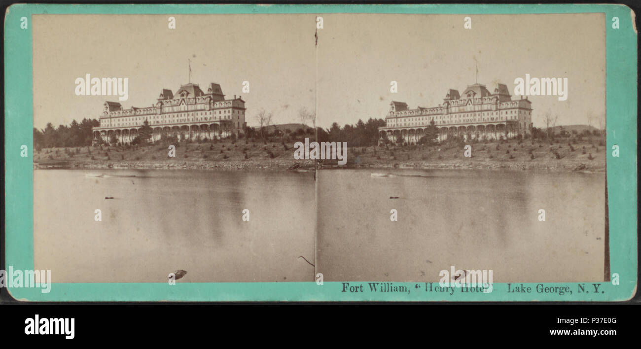 109 Fort William Henry "Hotel", Lake George, N.Y, J. G. Parchi Foto Stock