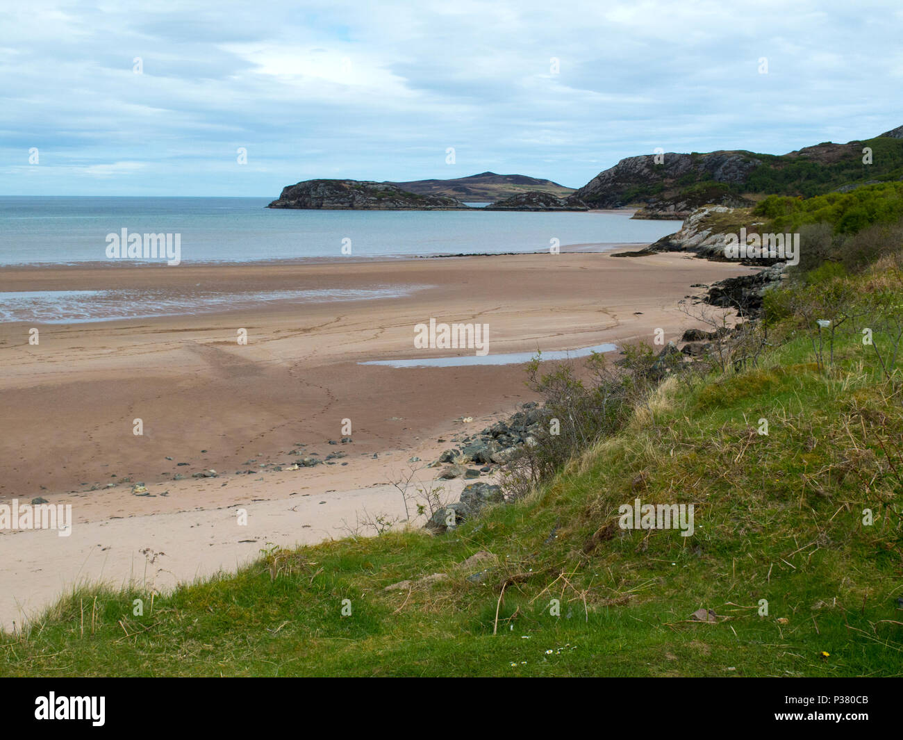 Piccola spiaggia Gruinard Scozia Scotland Foto Stock