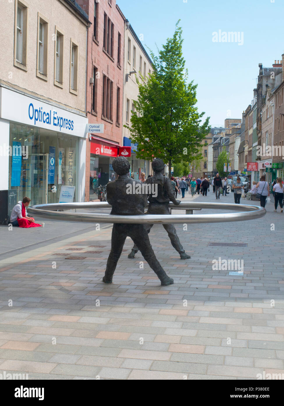 Sculture di strada Perth Scozia Scotland Foto Stock