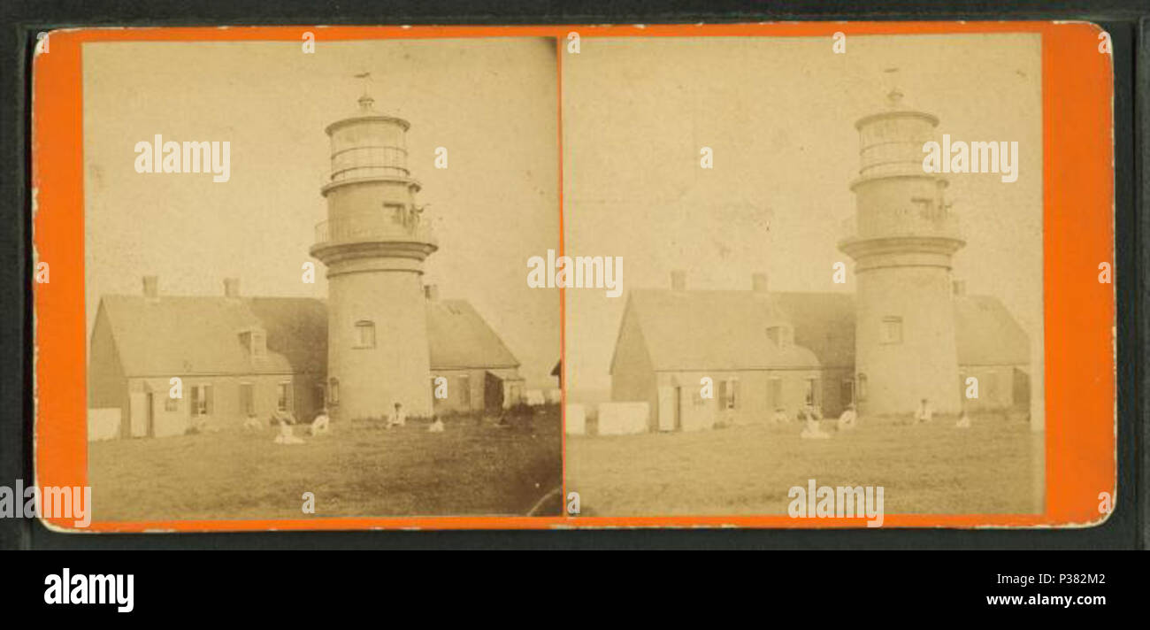 . Gay-Capo Faro. Titolo alternativo: vista stereoscopica in Wesleyan Grove e Oak Bluffs, Martha's Vineyard. Copertura: 1865?-1880?. Fonte Imprint: 1865?-1880?. Elemento digitale pubblicata 8-31-2005; aggiornato 2-12-2009. 118 Gay Capo Faro, da Robert N. Dennis raccolta di vista stereoscopica 3 Foto Stock