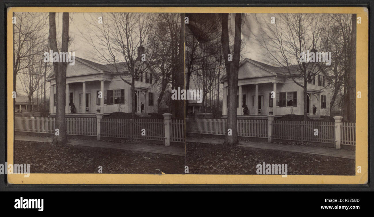 14 una vista su superiore Main Street Newport N. Y, da Robert N. Dennis raccolta di vista stereoscopica Foto Stock