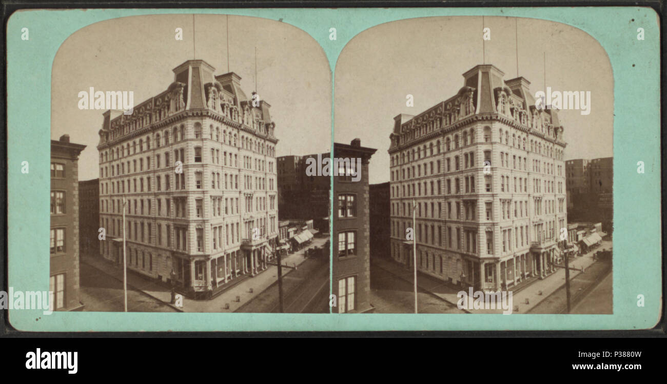 . Grand Hotel, (Broadway e 31st Street). Copertura: 1859?-1896. Elemento digitale pubblicata da 9-30 -2005; aggiornato 2-11-2009. 129 Grand Hotel, (Broadway e 31st Street), da Robert N. Dennis raccolta di vista stereoscopica Foto Stock
