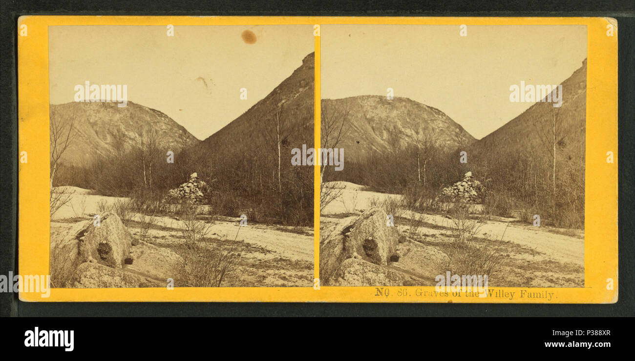 130 tombe della famiglia Wiley, da Robert N. Dennis raccolta di vista stereoscopica Foto Stock