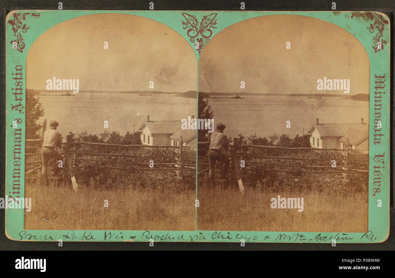 131 verde lago, Wisconsin, da Zimmerman, Charles A., 1844-1909 Foto Stock