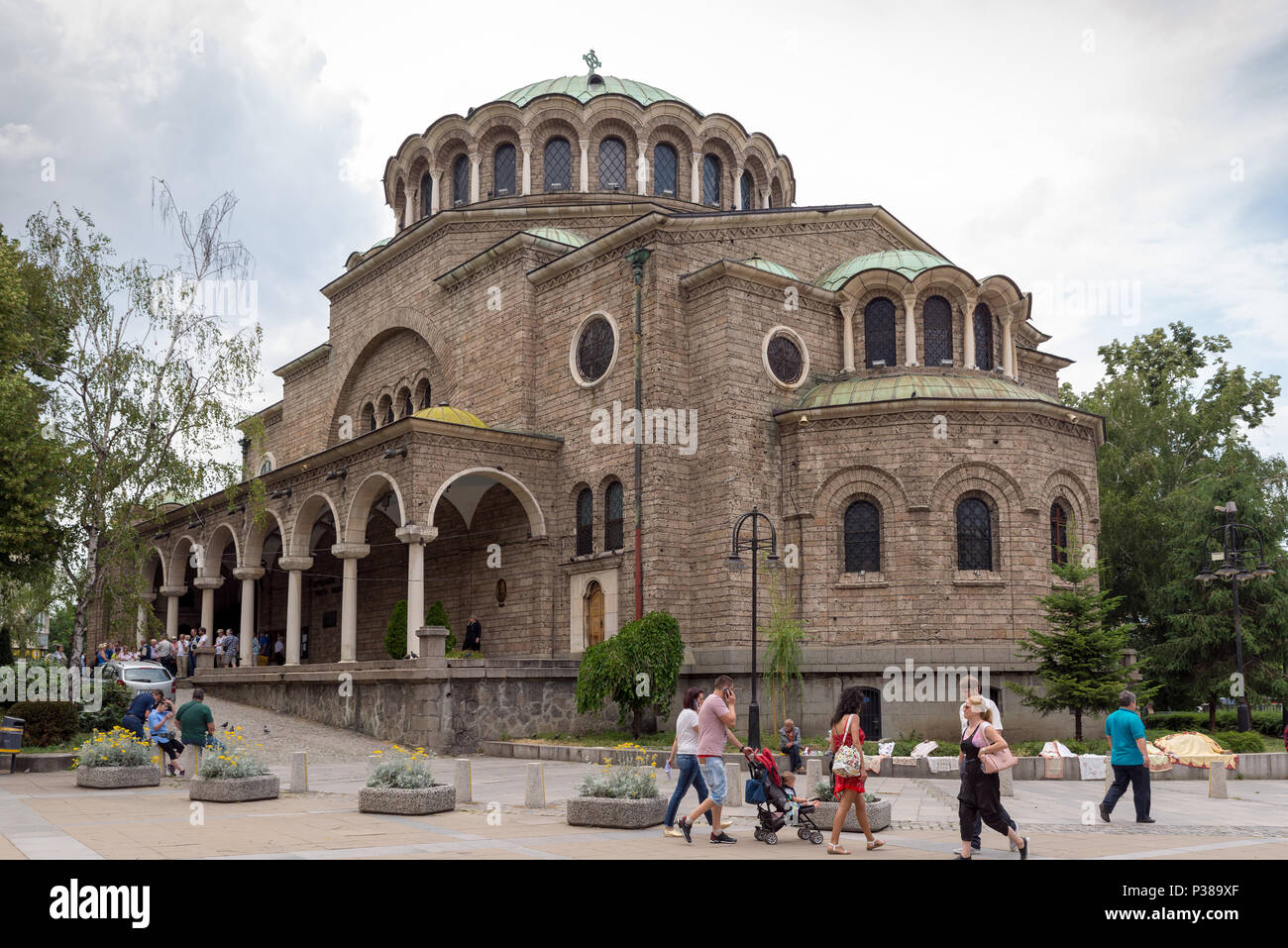 SOFIA, BULGARIA - 7 giugno 2018: San Nedelya Chiesa è una chiesa ortodossa orientale di Sofia, la capitale della Bulgaria, una cattedrale del vescovado di Sofia Foto Stock