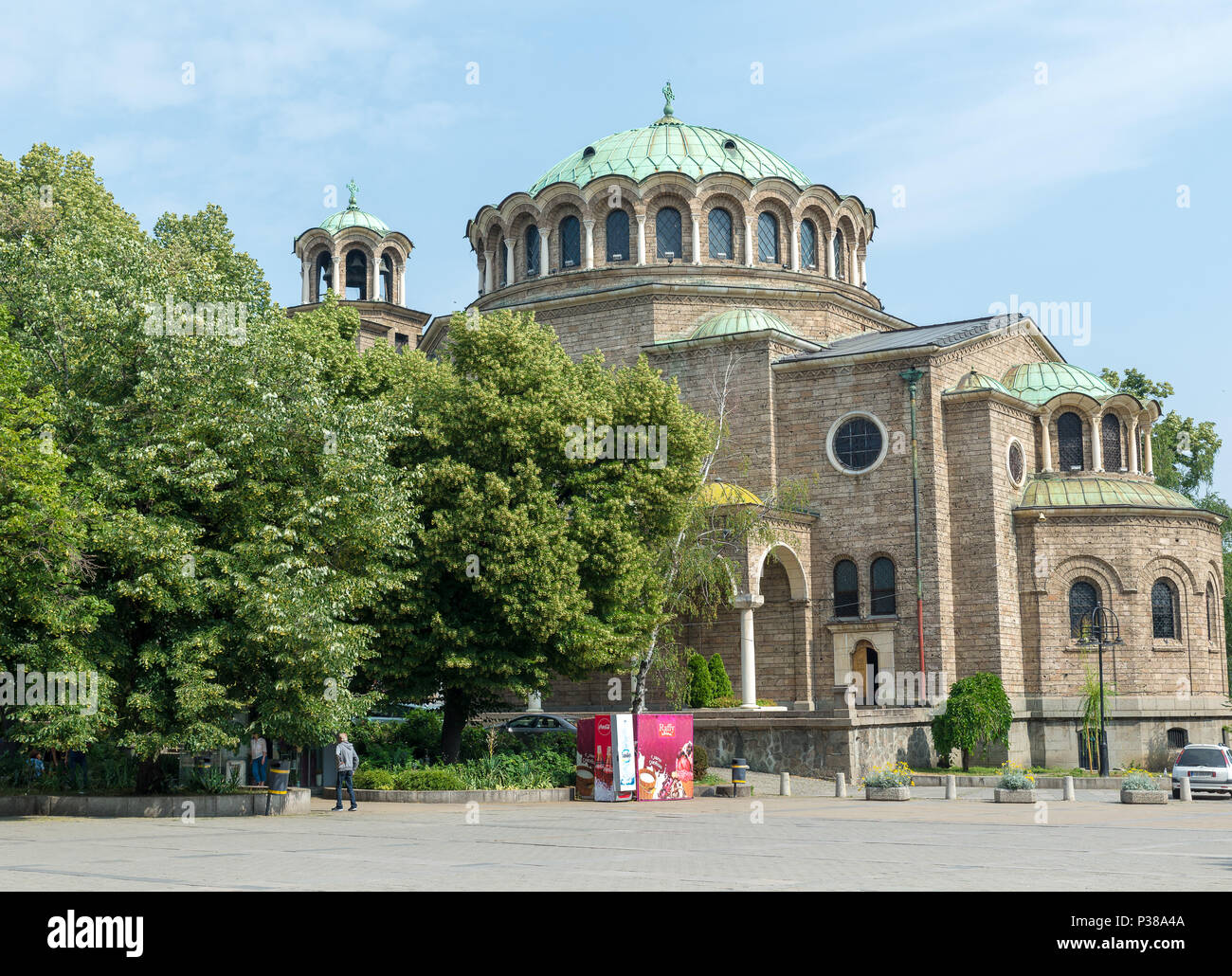 SOFIA, BULGARIA - 9 giugno 2018: San Nedelya Chiesa è una chiesa ortodossa orientale di Sofia, la capitale della Bulgaria, una cattedrale del vescovado di Sofia Foto Stock