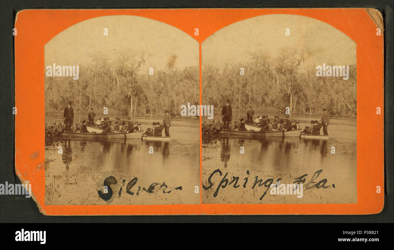 . Gruppo di turisti in Silver Springs, Fla. Copertura: 1875?-1890?. Fonte impronta: 1875?-1890?. Elemento digitale pubblicata 7-18-2005; aggiornato 2-12-2009. 134 Gruppo di turisti in Silver Springs, Fla, da Robert N. Dennis raccolta di vista stereoscopica Foto Stock . Gruppo di turisti in Silver Springs, Fla. Copertura: 1875?-1890?. Fonte impronta: 1875?-1890?. Elemento digitale pubblicata 7-18-2005; aggiornato 2-12-2009. 134 Gruppo di turisti in Silver Springs, Fla, da Robert N. Dennis raccolta di vista stereoscopica Foto Stock