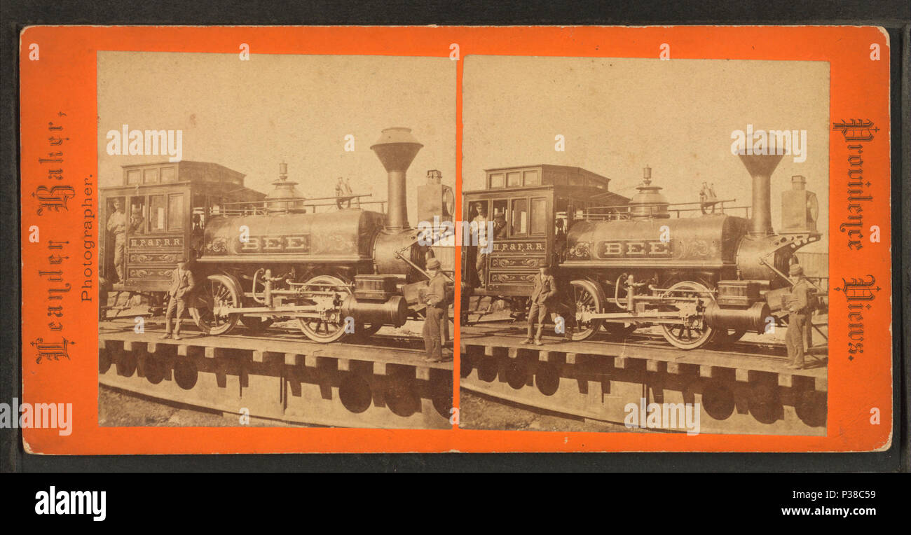 135 H.P. &Amp; F.R.R. motore 'l'ape.', da Leander Baker Foto Stock