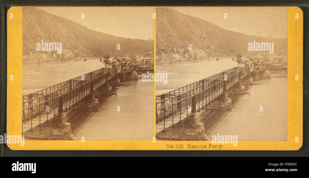 137 Harper's Ferry, da Robert N. Dennis raccolta di vista stereoscopica Foto Stock