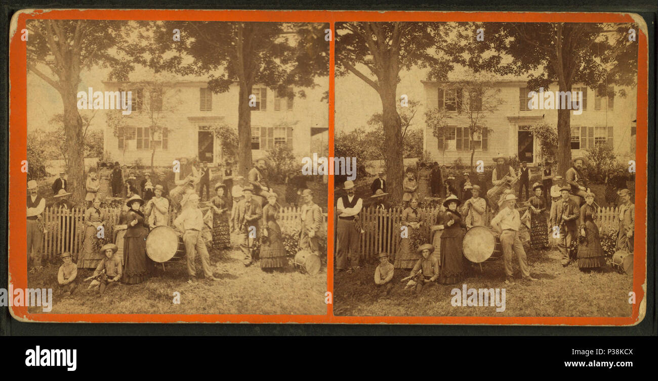 133 Gruppo di musicisti, Pittsfield, N.H, da Henry W. Osgood Foto Stock