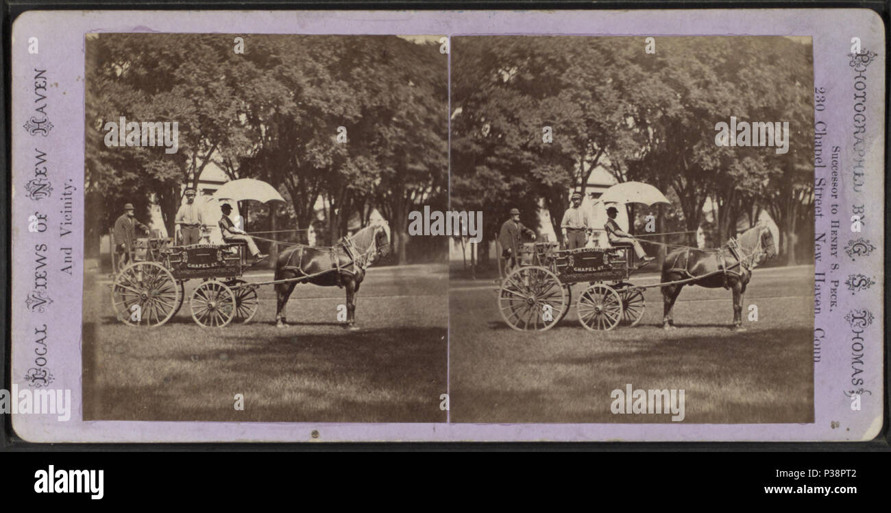 141 cavallo e pullman, da G. S. Tommaso Foto Stock