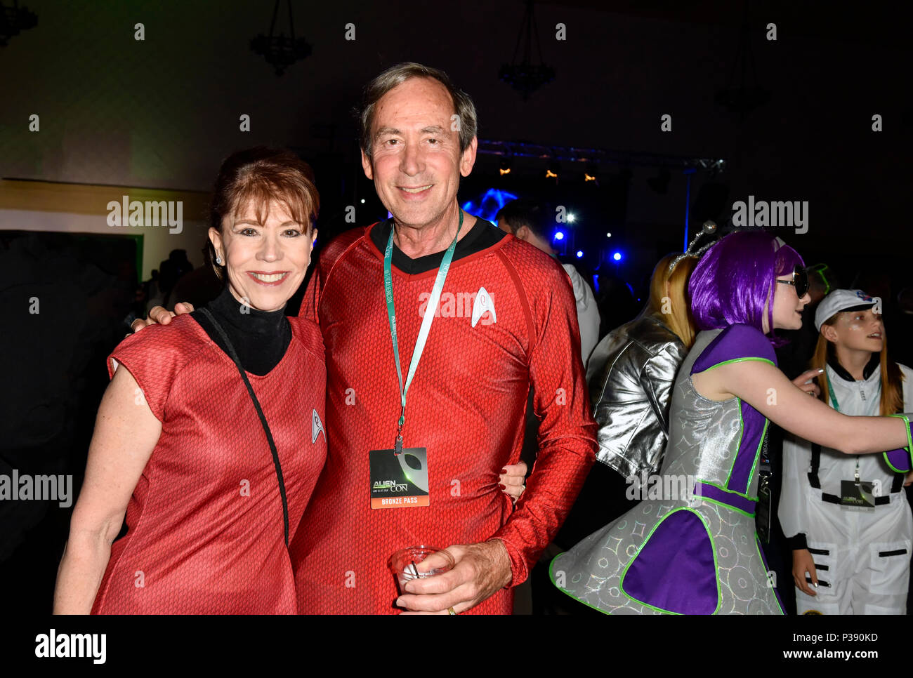 Pasadena, California, 16 giugno 2018, Cosplay partecipanti al Alien con il giorno 2 dopo la festa. Credito: Ken Howard Immagini/Alamy Live News Foto Stock