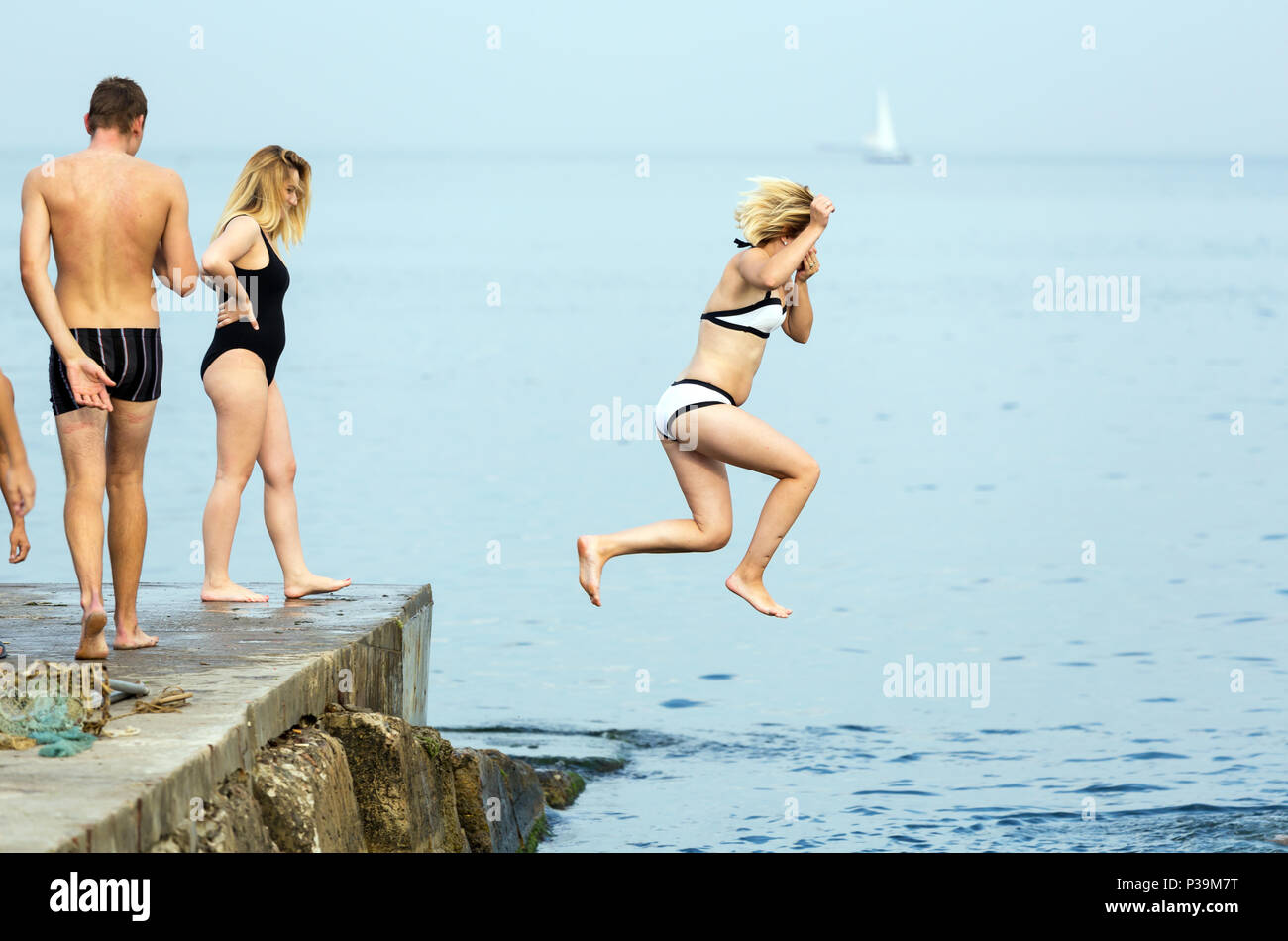 Odessa, Ucraina, il centro commerciale Galleria Afina Foto Stock