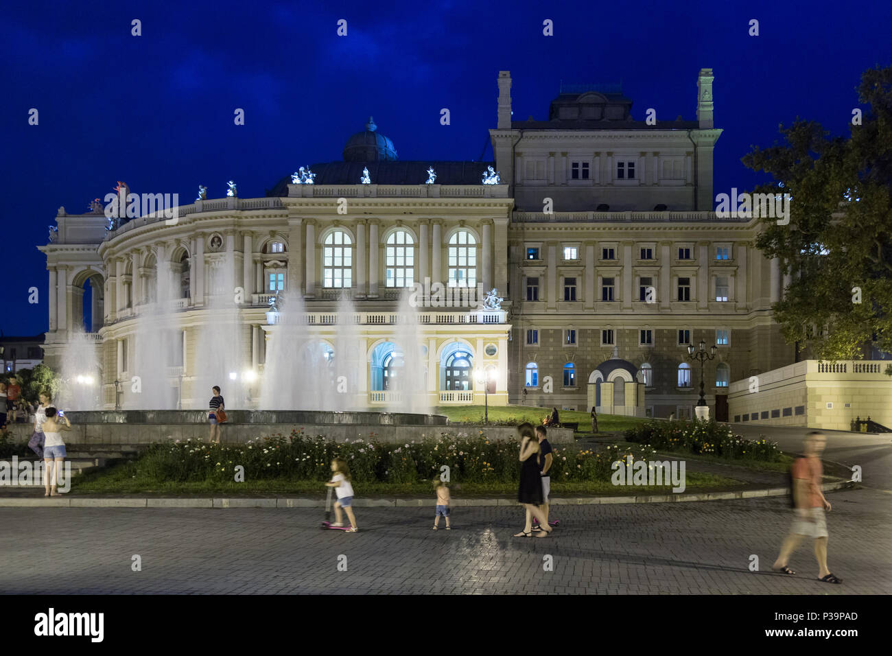 Odessa, Ucraina, l'opera house nel centro della città Foto Stock