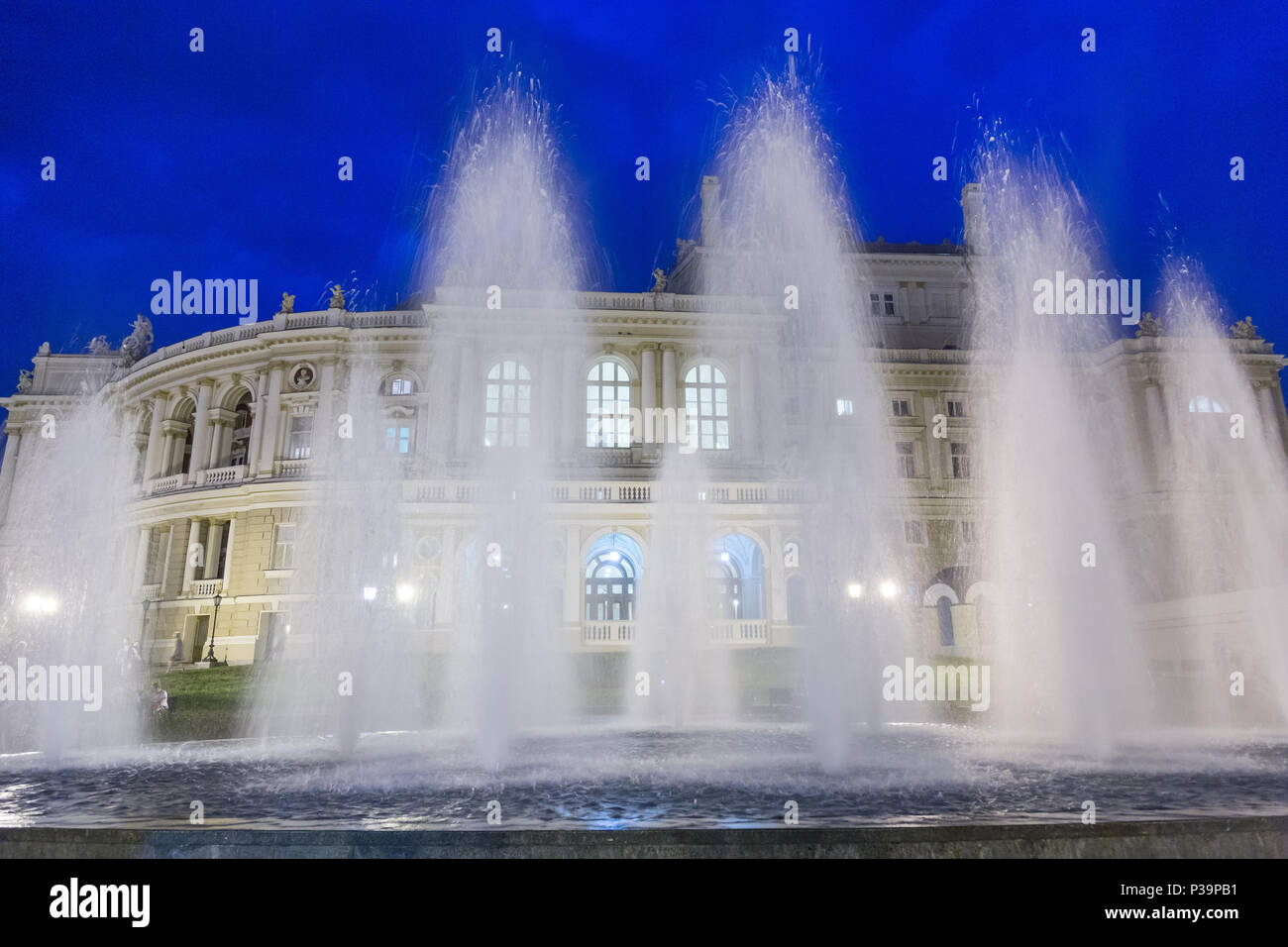 Odessa, Ucraina, l'opera house nel centro della città Foto Stock