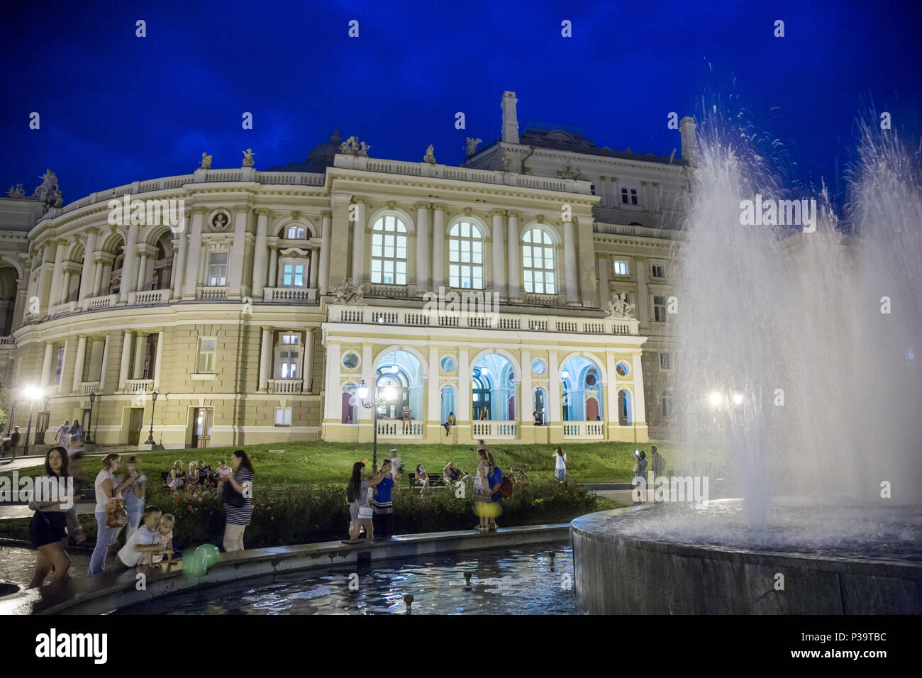 Odessa, Ucraina, l'opera house nel centro della città Foto Stock