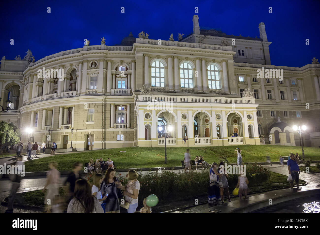 Odessa, Ucraina, l'opera house nel centro della città Foto Stock