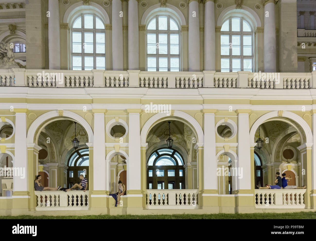 Odessa, Ucraina, l'opera house nel centro della città Foto Stock