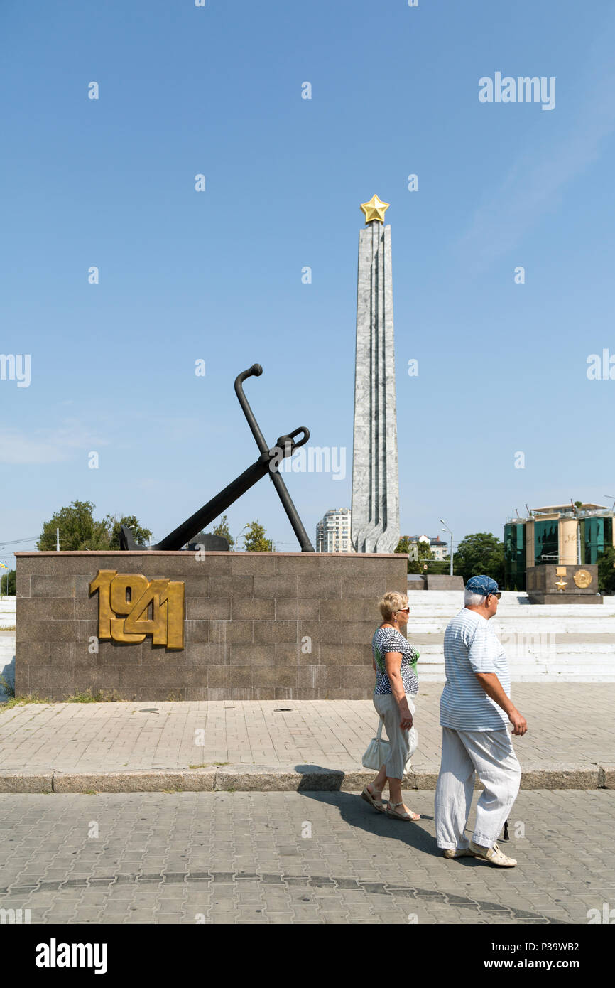 Odessa, Ucraina, memorial battaglia di Odessa nel 1941 Foto Stock