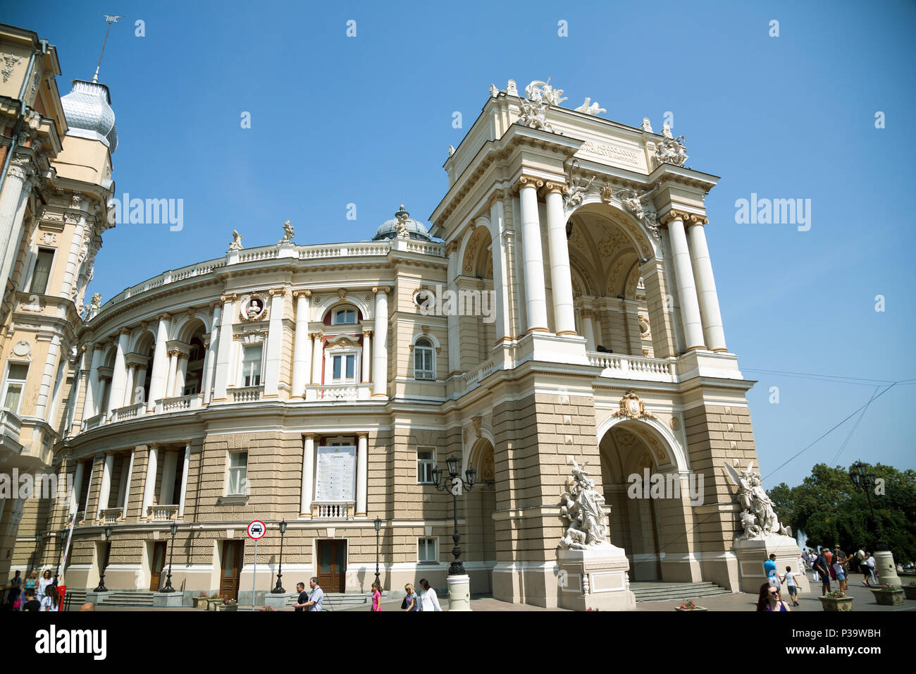 Odessa, Ucraina, l'opera house nel centro della città Foto Stock