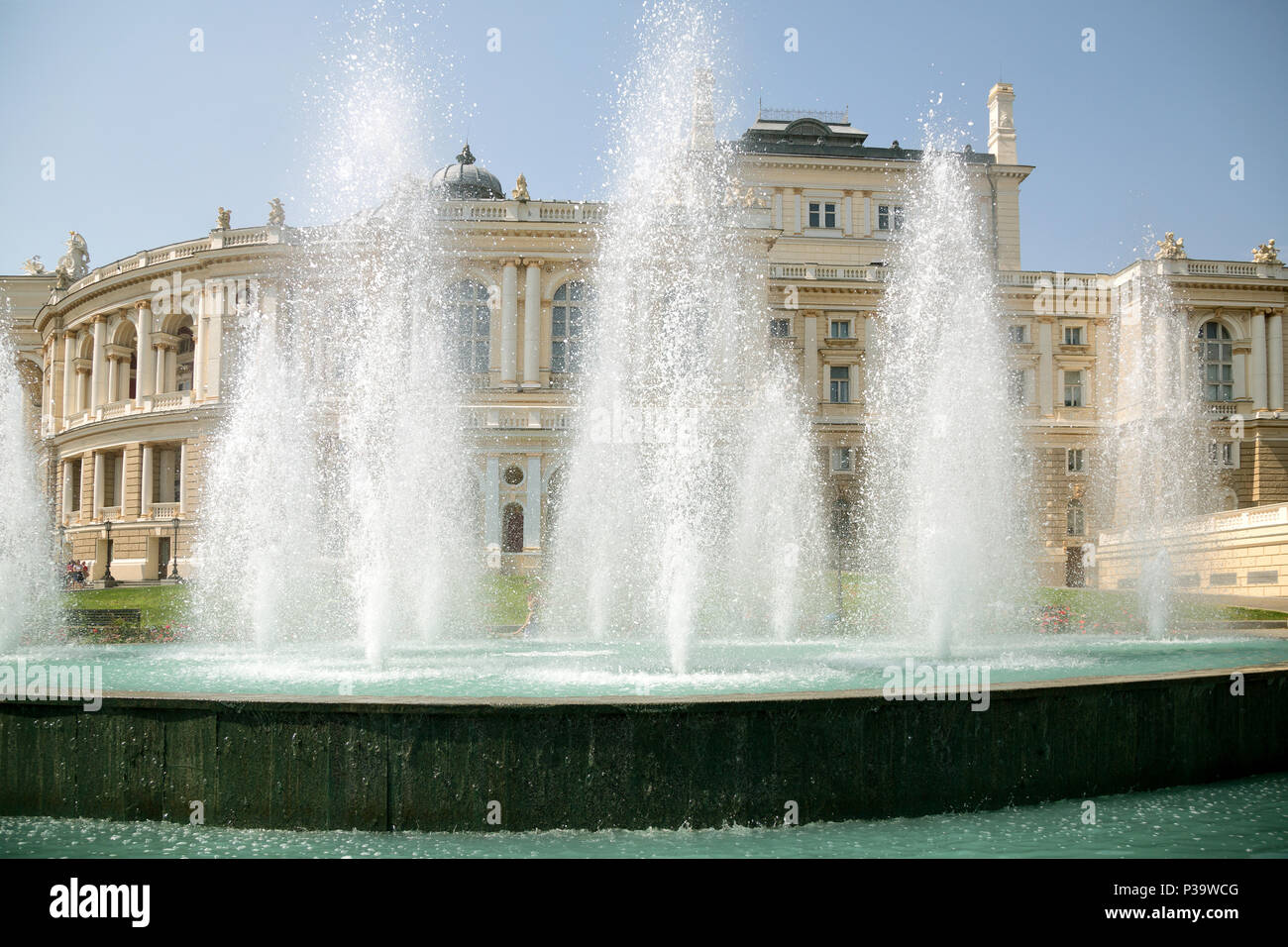 Odessa, Ucraina, l'opera house nel centro della città Foto Stock