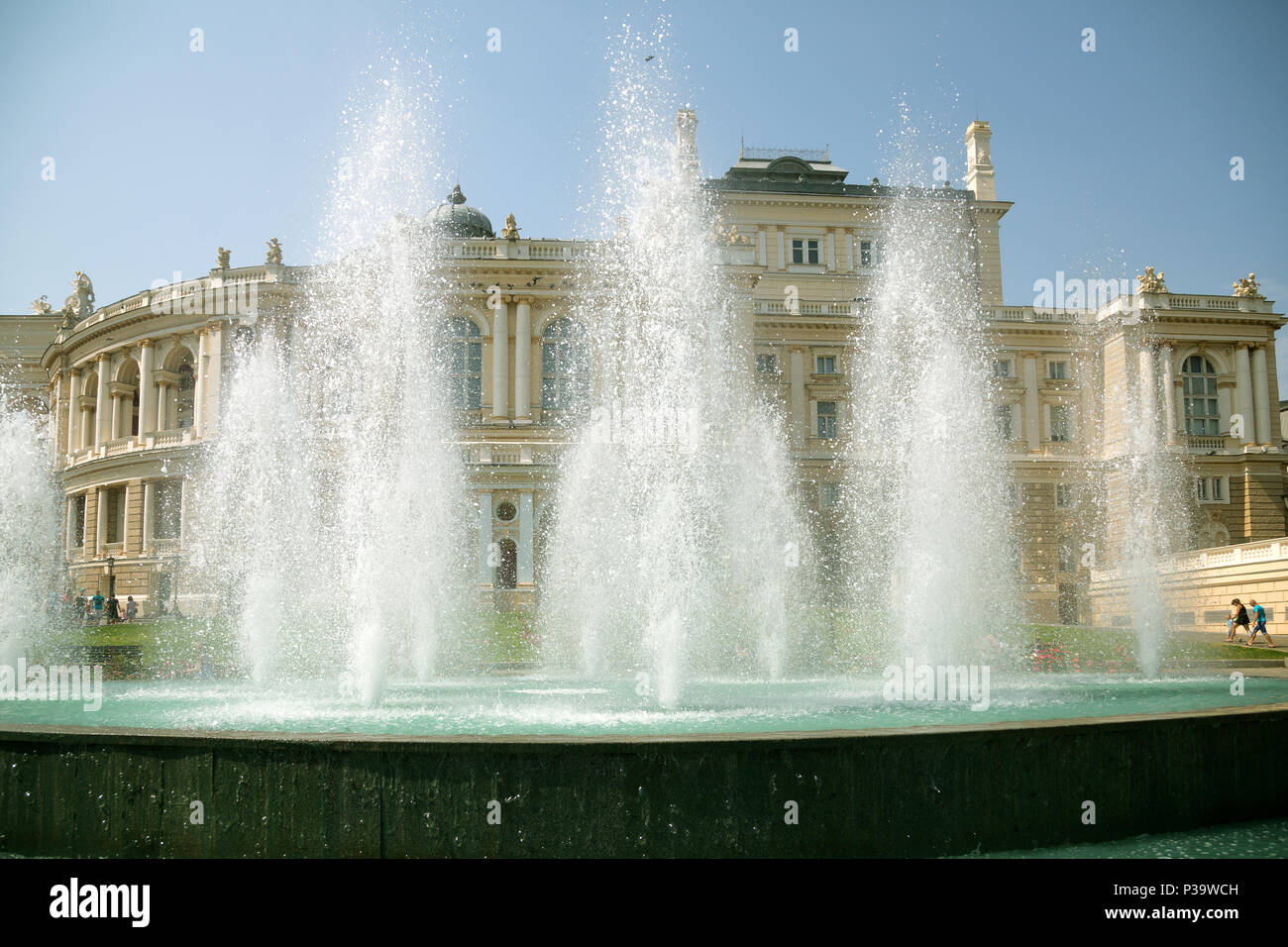 Odessa, Ucraina, l'opera house nel centro della città Foto Stock