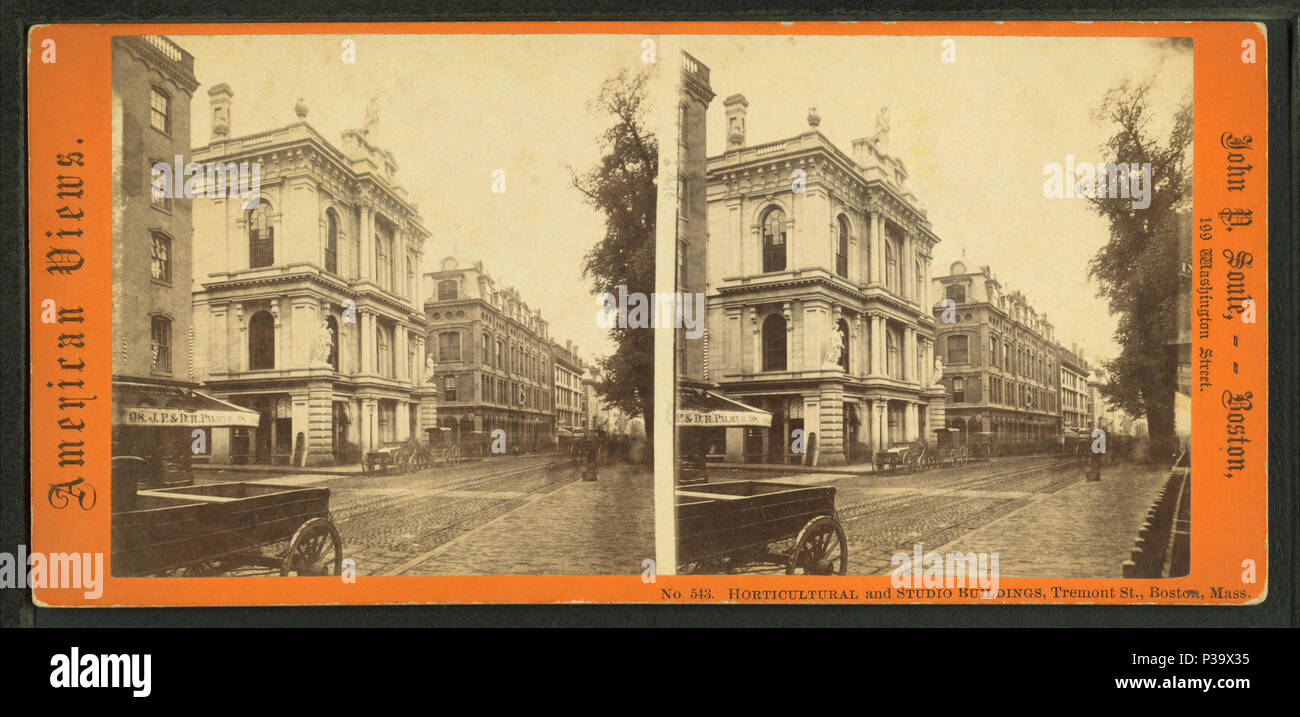144 di orticoltura e studio di edifici, Tremont San, Boston, massa da Soule, John P., 1827-1904 3 Foto Stock