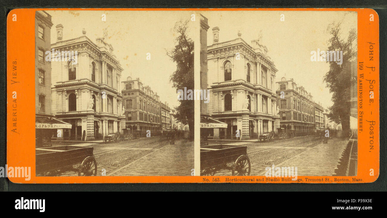 144 di orticoltura e studio di edifici, Tremont San, Boston, massa da Soule, John P., 1827-1904 Foto Stock
