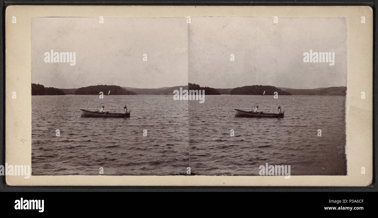 165 Lake Mahopac, da Robert N. Dennis raccolta di vista stereoscopica Foto Stock