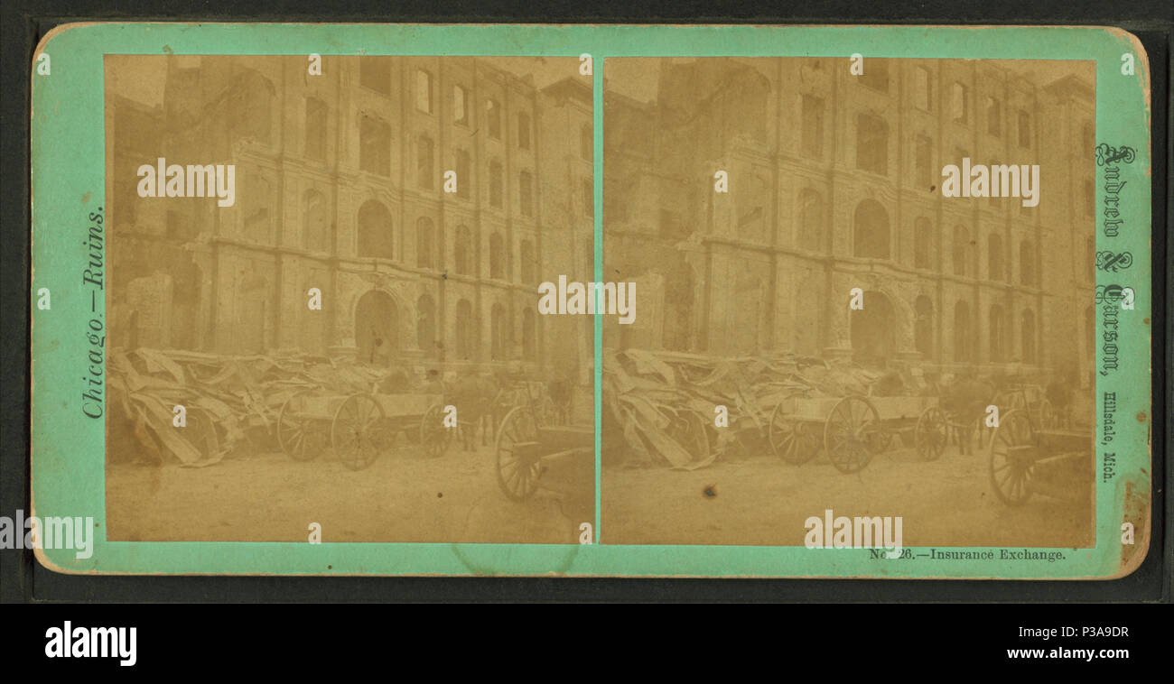 155 Scambio di assicurazione, da Robert N. Dennis raccolta di vista stereoscopica Foto Stock