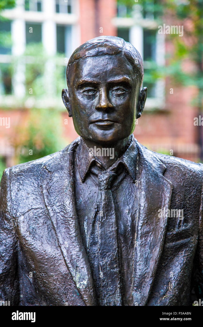 Alan Turing Memorial in Sackville Park a Manchester, Regno Unito Foto Stock