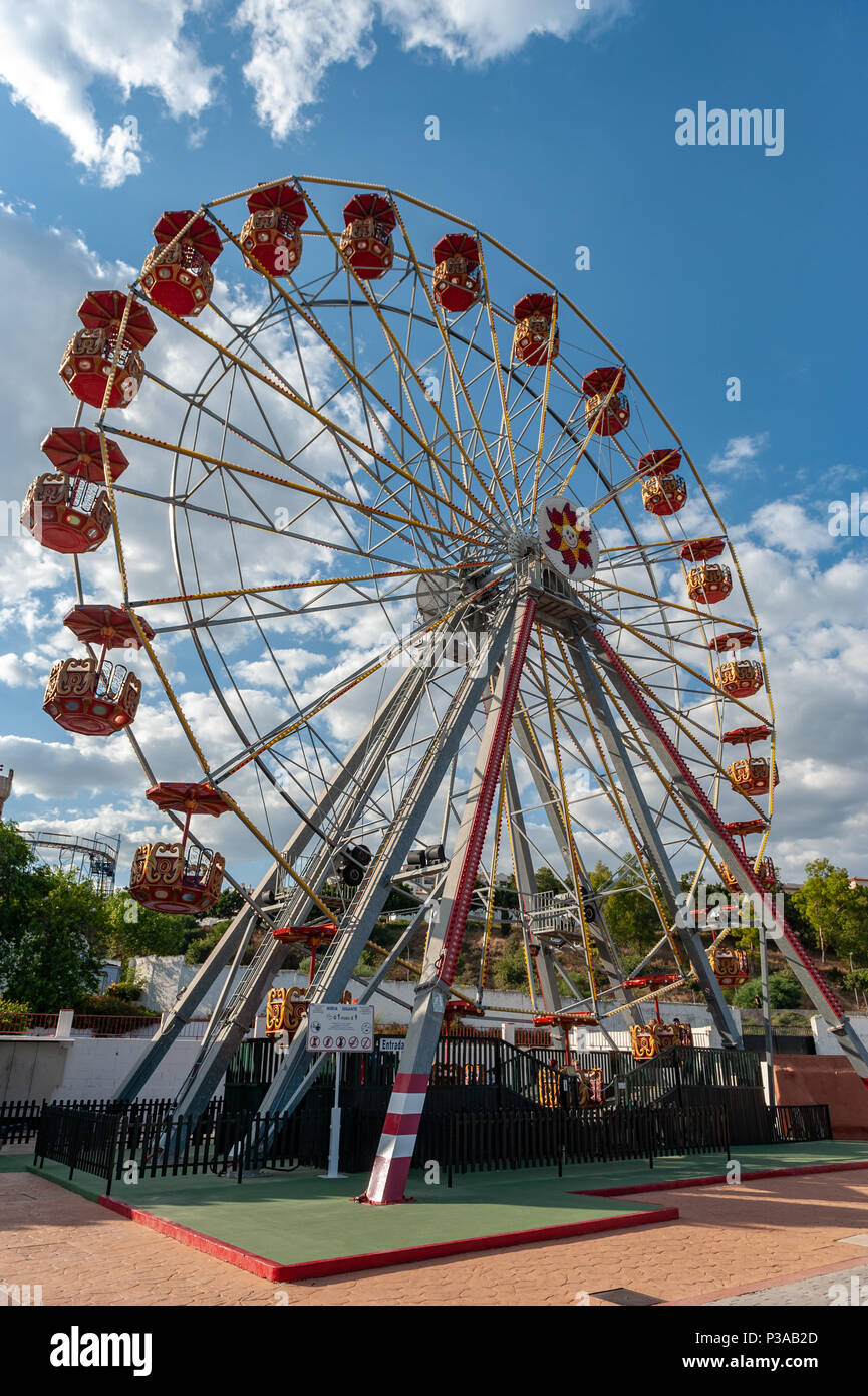 Ruota panoramica Ferris a Tivoli World, Avenida del Tivoli, Benalmádena, Spagna Foto Stock