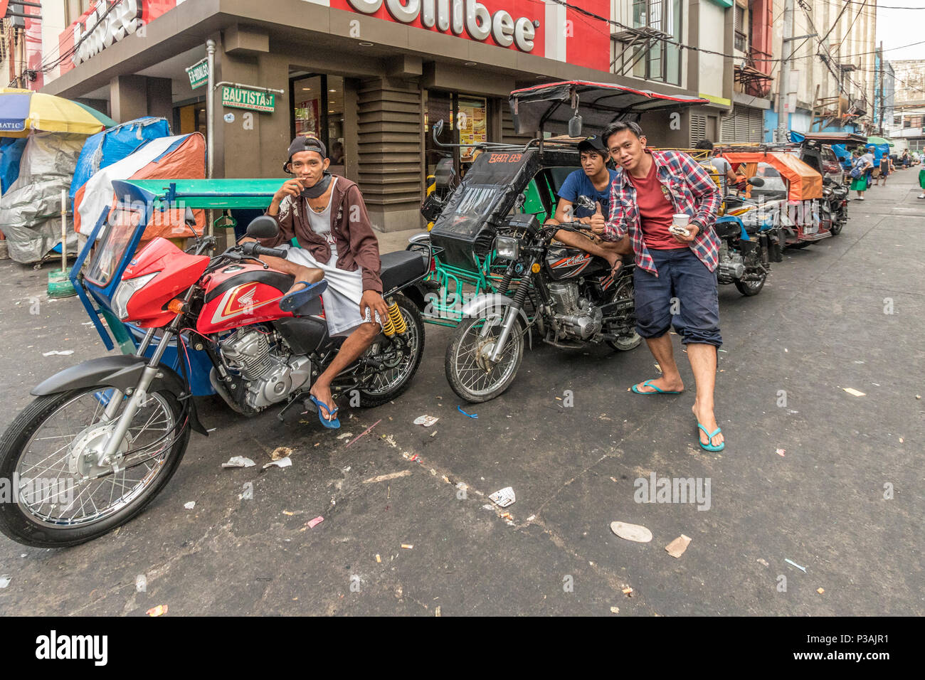 La vita di strada Quiapo Manila Luzon Filippine Foto Stock