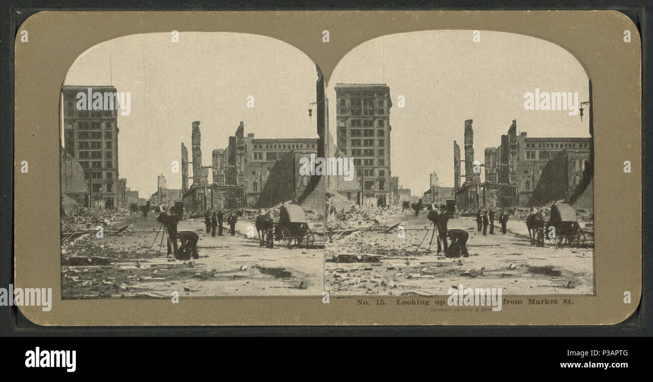 175 cercando Grant Ave. da Market St, da Griffith &AMP; Griffith Foto Stock