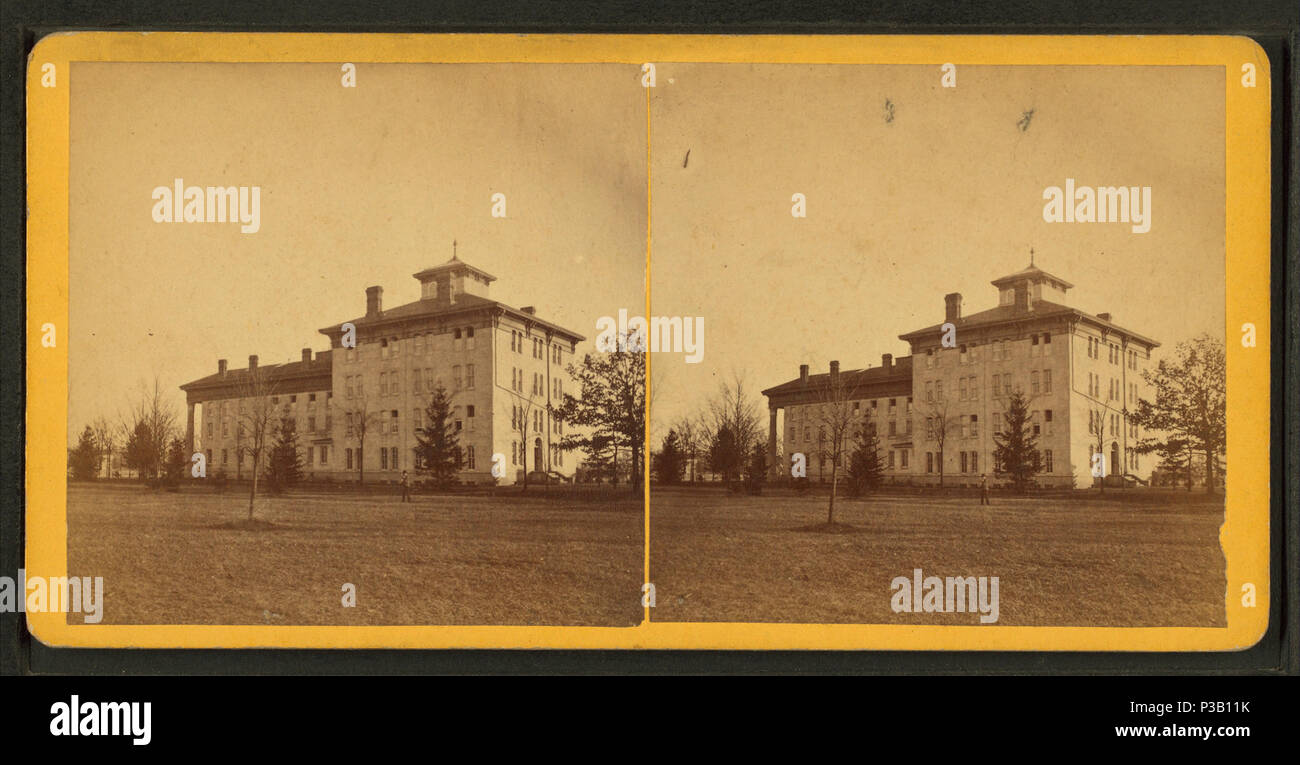 . Dipartimento di scienze mediche dell'Università di Michigan. Creato: ca. 1872. Elemento digitale pubblicata 4-8-2005; aggiornato 2-12-2009. 187 Medico di reparto, Università di Mich, da Robert N. Dennis raccolta di vista stereoscopica Foto Stock